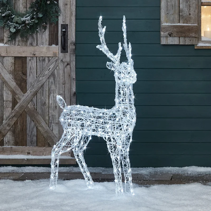 1.2m Swinsty Acrylic Stag Light Up Reindeer