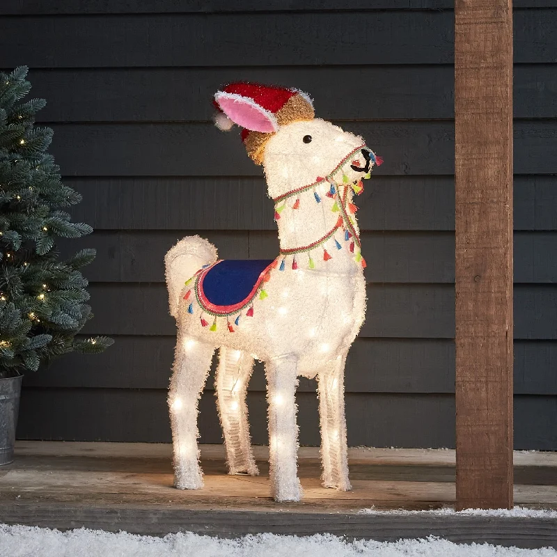 78cm Alpaca Christmas Figure