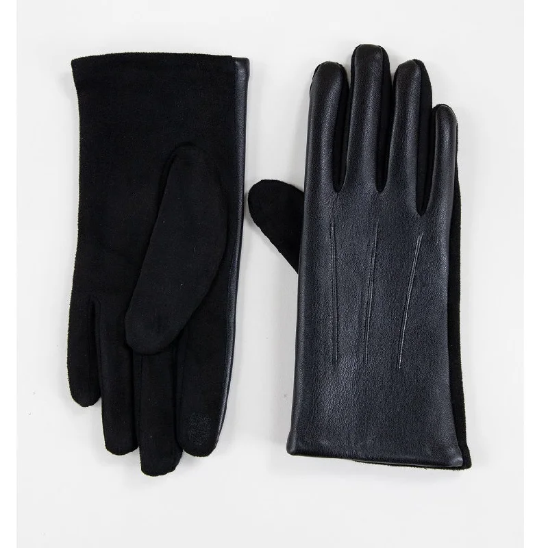 Classic Vegan Faux Leather Men's Black Gloves BUY 1 GET 1 FREE