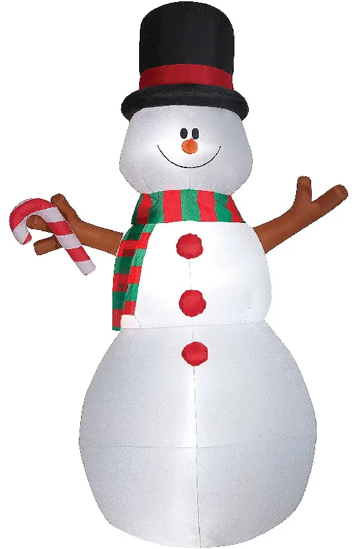 10' Inflatable Swiveling Snowman Outdoor Yard Decoration