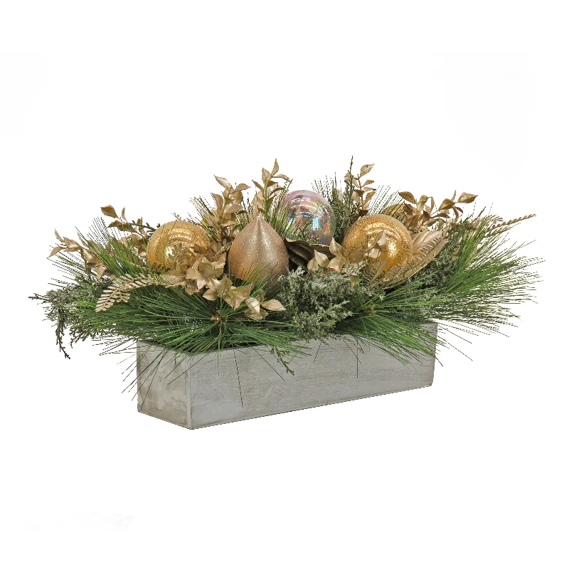 11 in. HGTV Home Collection Champagne Wishes Arrangement