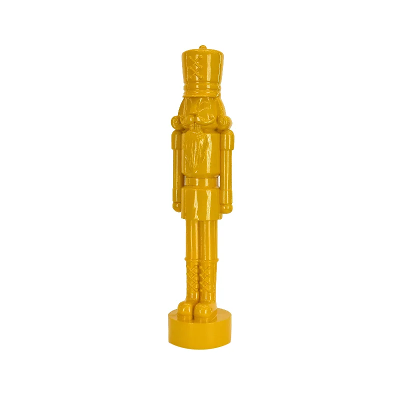 12 in. HGTV Home Collection Nutcracker Christmas Decor, Yellow