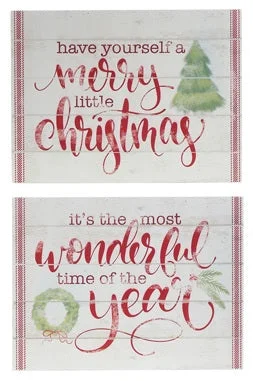 15.5" Christmas Wish Wall Art