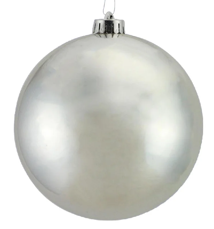 200MM Shiny Silver Ball Ornament