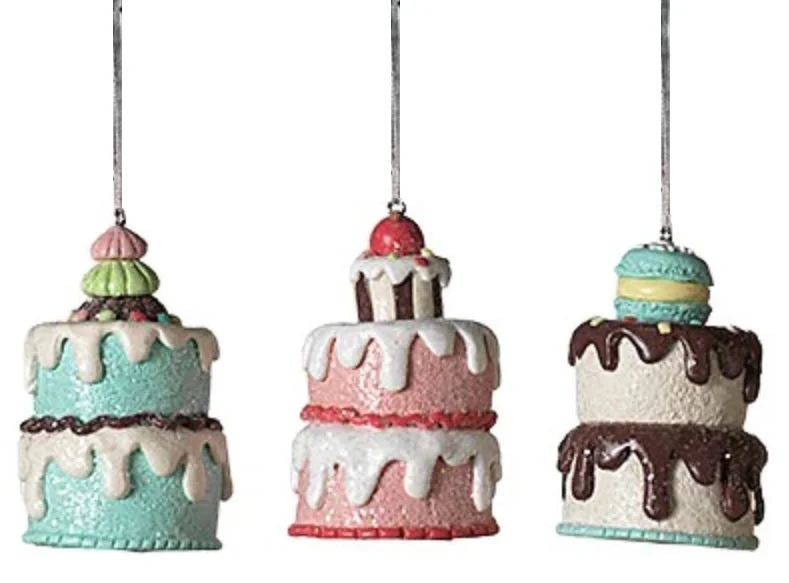 3.5" Holiday Cake Ornament