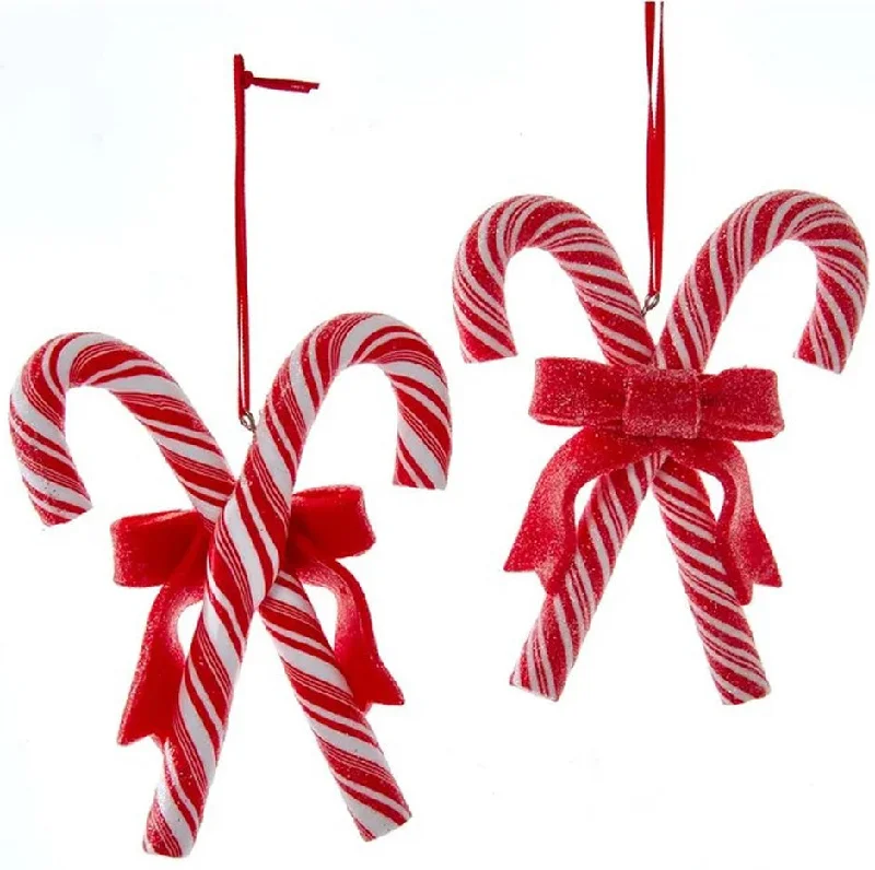 4.25" Crisscross Candy Cane Ornament