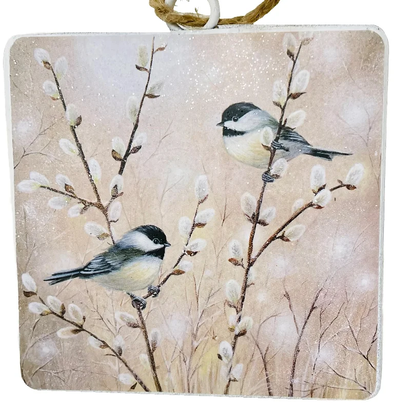 4" Chickadee Disc Ornament