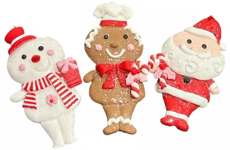 5" Jingle & Cocoa Santa Claus and Christmas Friends Ornament