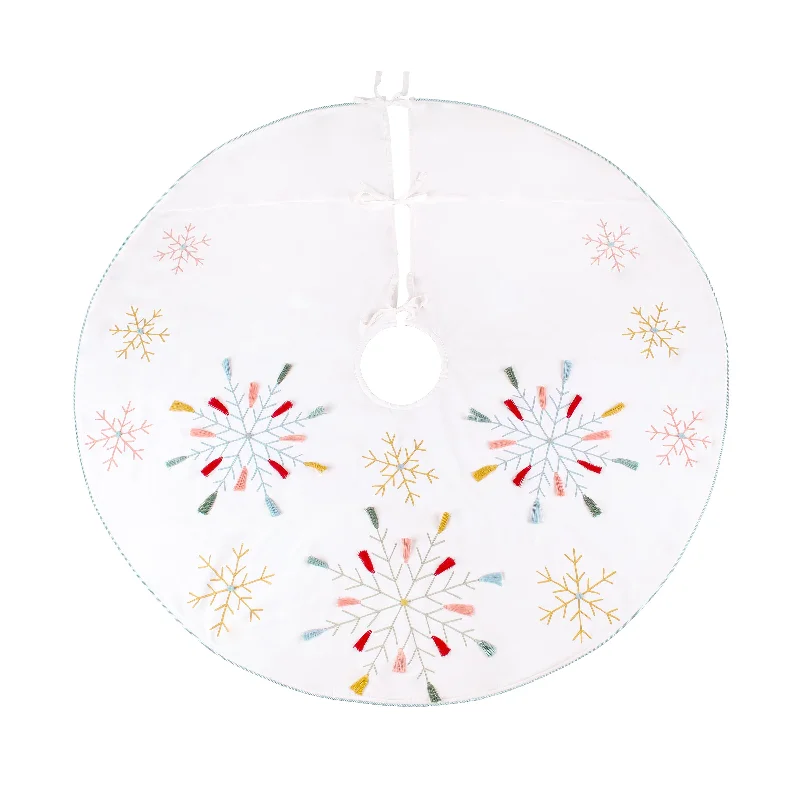 54 in. HGTV Home Collection Embroidered Boho Tree Skirt