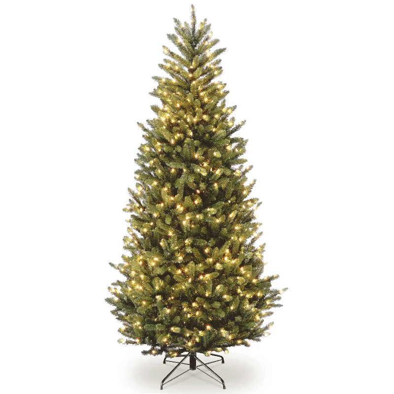 6.5 ft. Pre-Lit Natural Fraser Fir Slim Tree with Clear Lights