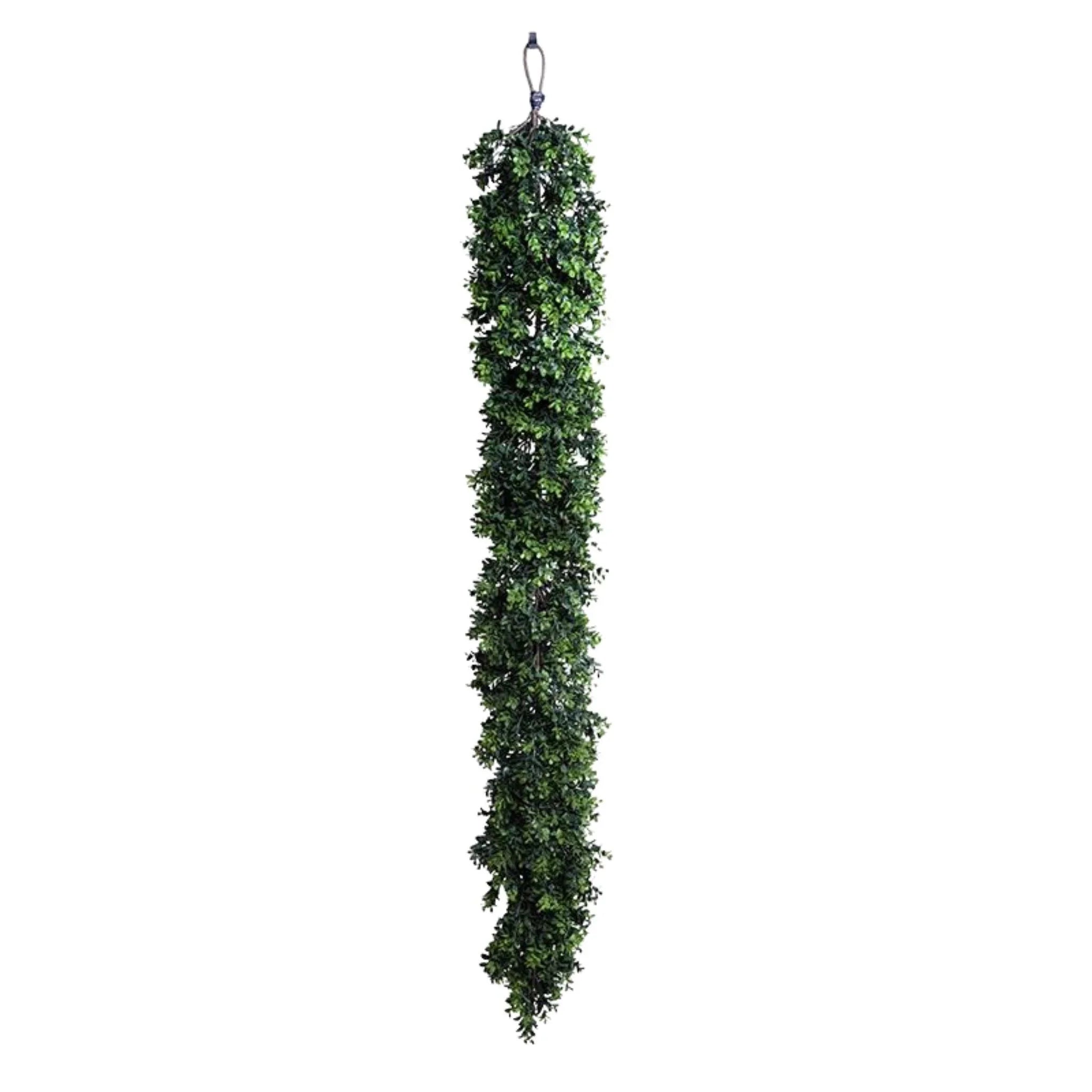 6' Faux Boxwood Shrub Christmas Garland For Outdoor Use