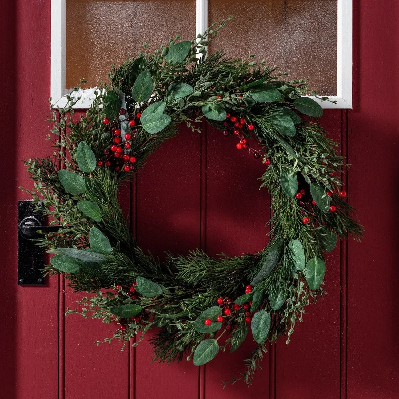 60cm Red Berry Christmas Wreath