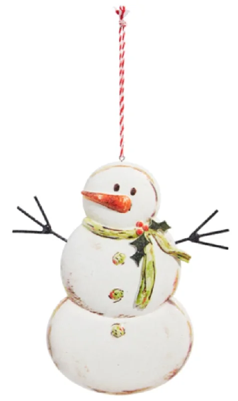 6" Heartfelt Holiday Snowman Ornament