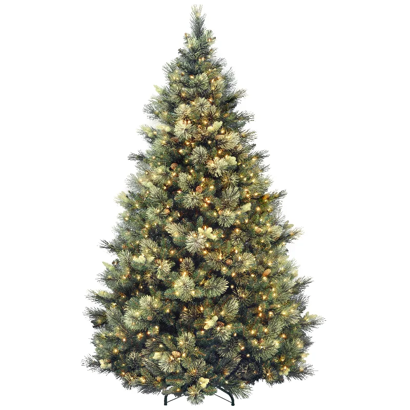 7.5 ft. Pre-Lit Carolina Pine Tree with 1000 Clear Lights