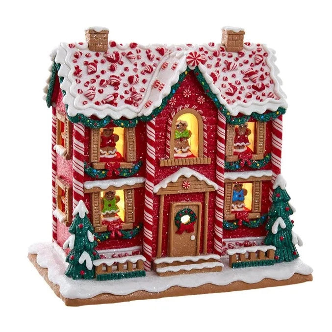 9.5" Battery-Operated Lighted Musical Gingerbread House