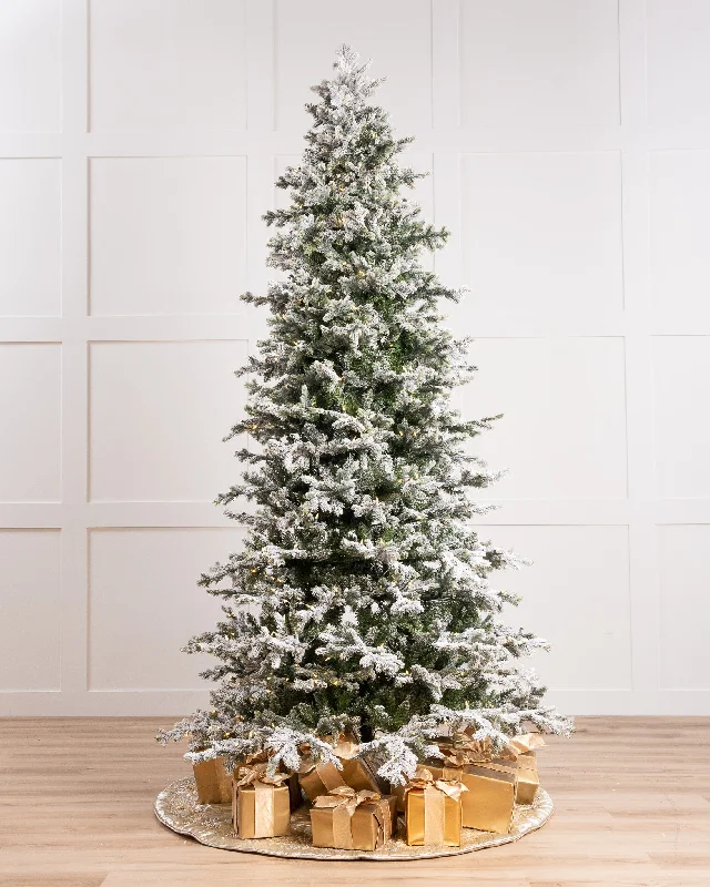 9.5 FT Snow Norway Pine Pre Lit Warm White LED Lights