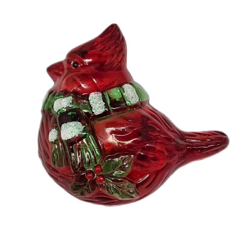 Acrylic LED Christmas Pin - Cardinal