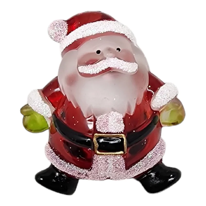 Acrylic LED Christmas Pin - Santa