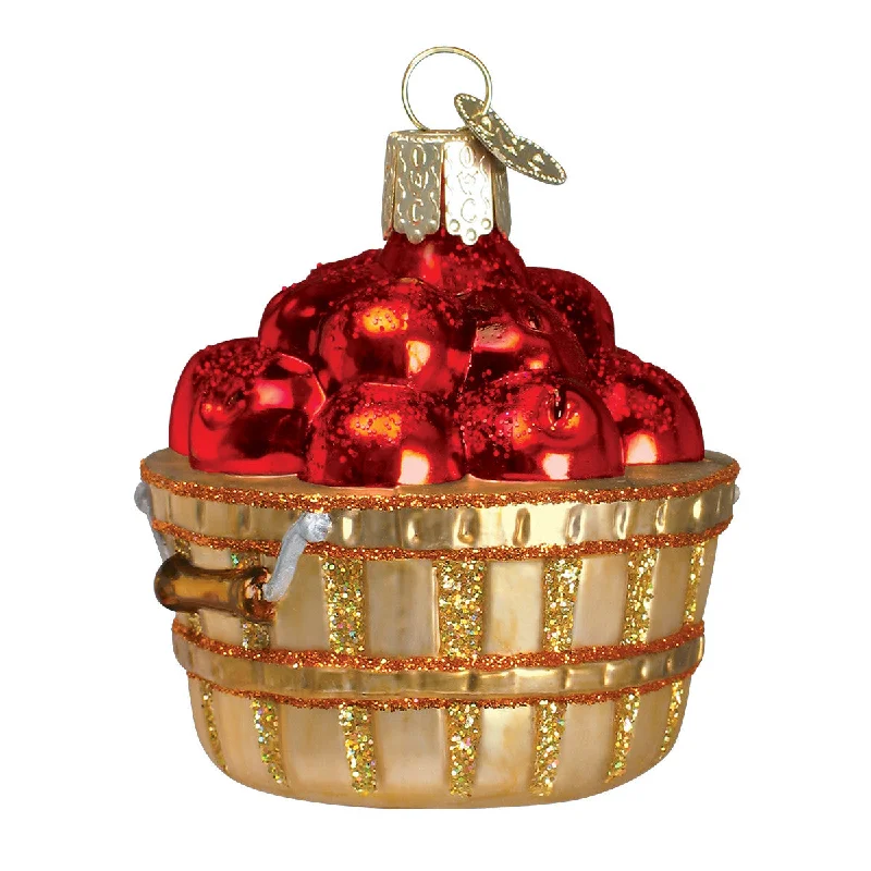 Apple Basket Ornament - Old World Christmas