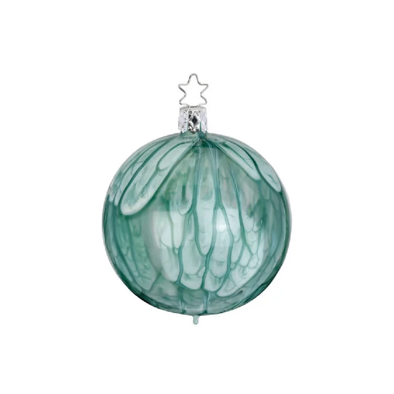 Blurred Lines Ball, mineral green, 6cm by Inge Glas of Germany