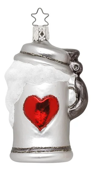 Beer Lover Stein Ornament by Inge Glas of Germany