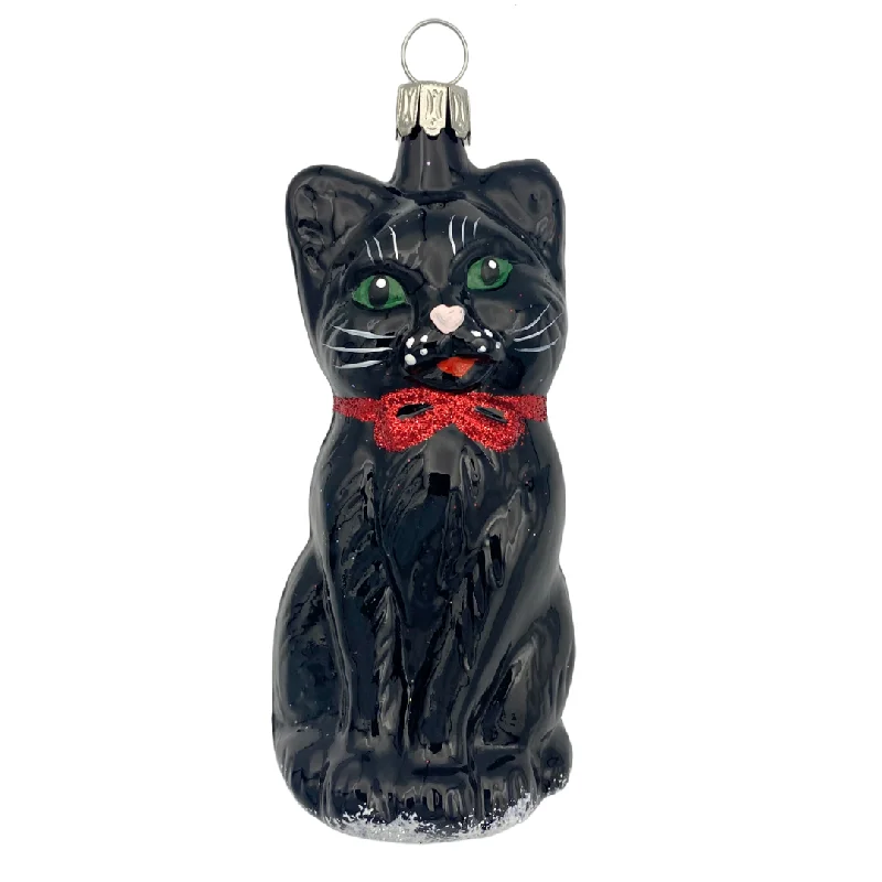 Black Cat Ornament by Old German Christmas