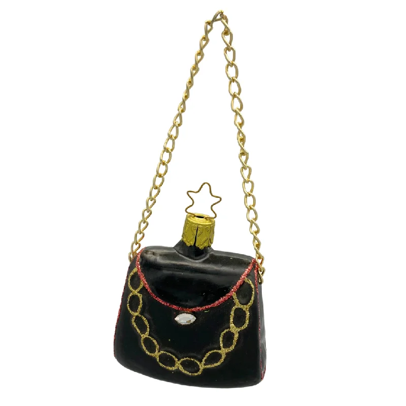 Black Fashion, Purse Ornament by Inge Glas of Germany