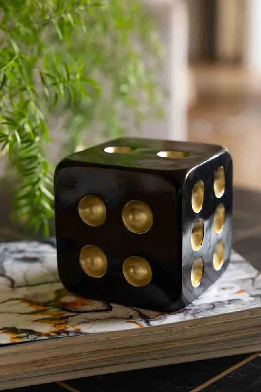 Black & Gold Dice Ornament