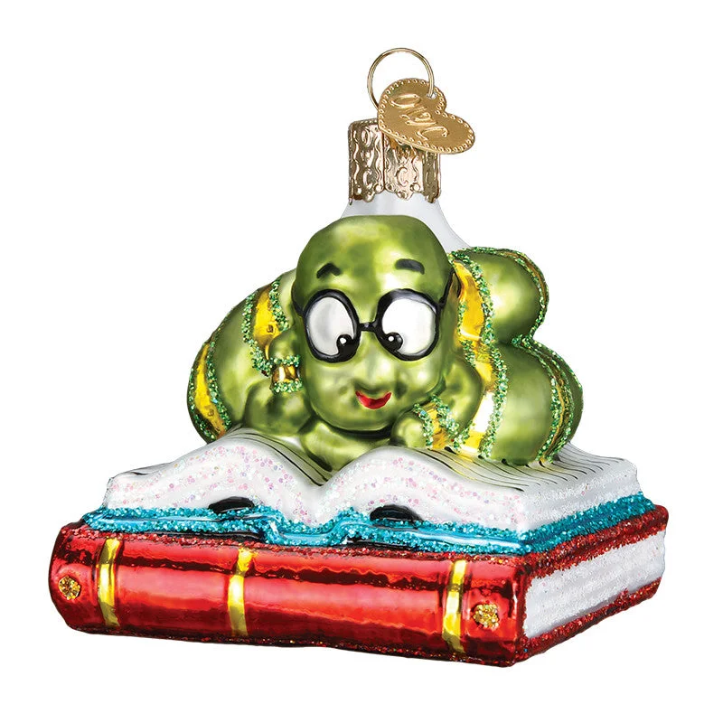 Bookworm Ornament - Old World Christmas