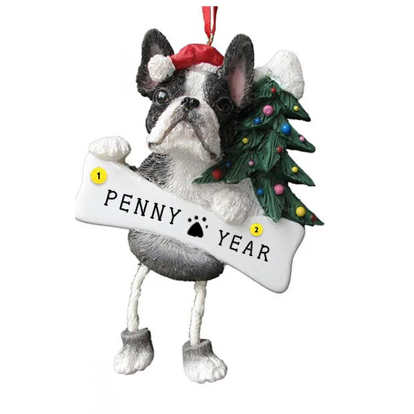 Personalized Boston Terrier Dog Ornament