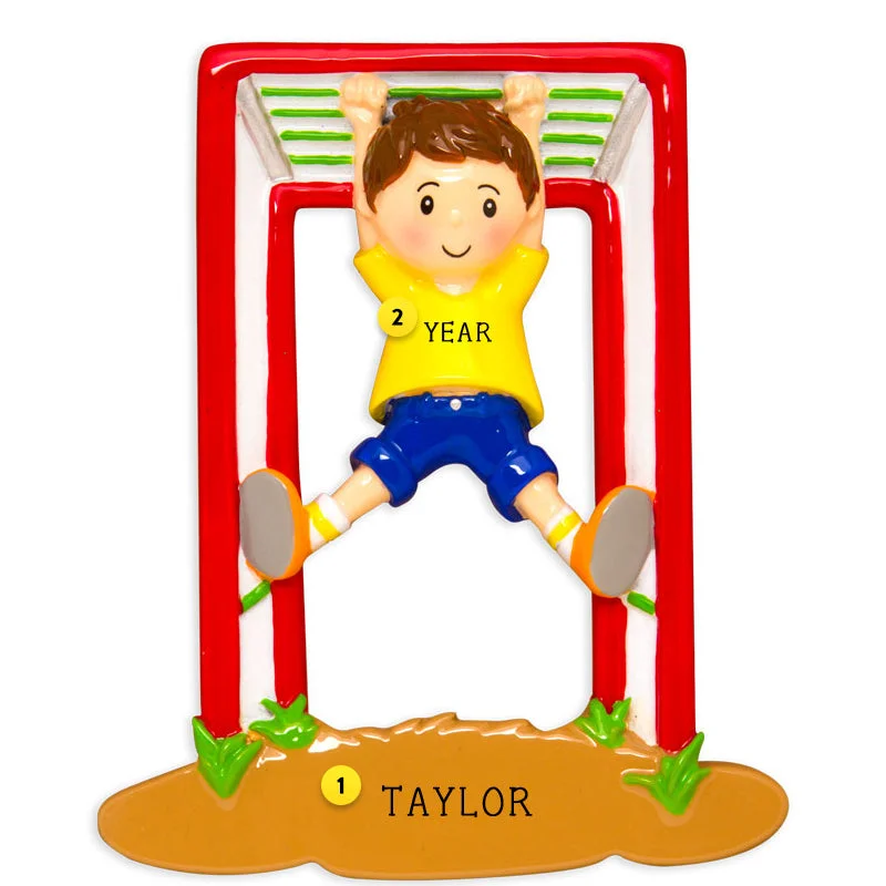 Personalized Boy on a Jungle Gym