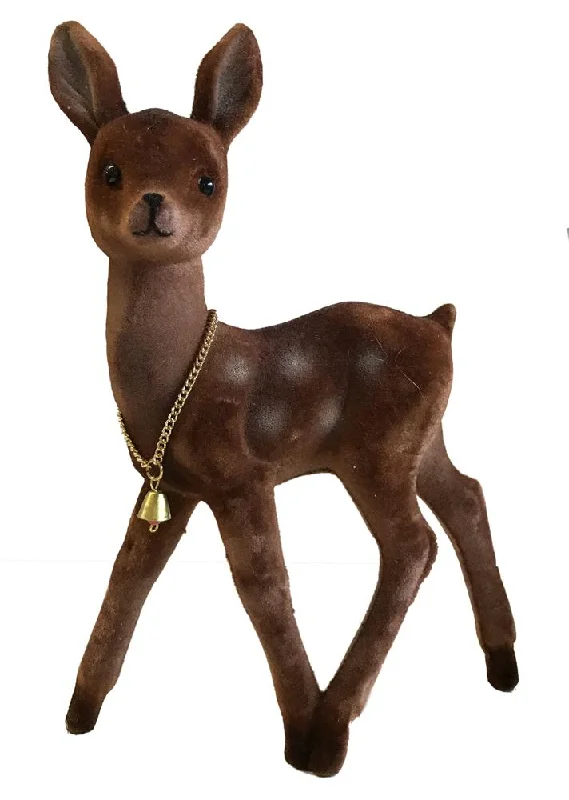 Deer, brown flocked with spots, Plastic Figure by Ino Schaller