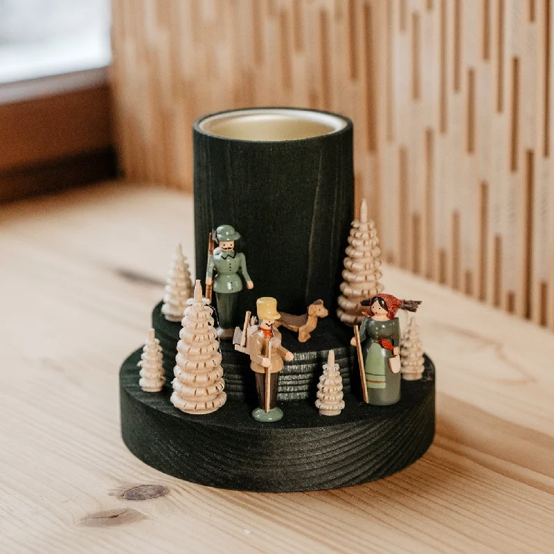 Candleholder with Forest people by Wolfgang Braun