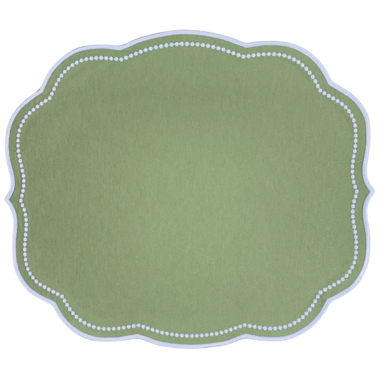 Charlotte Placemat in Sage, Set of 4