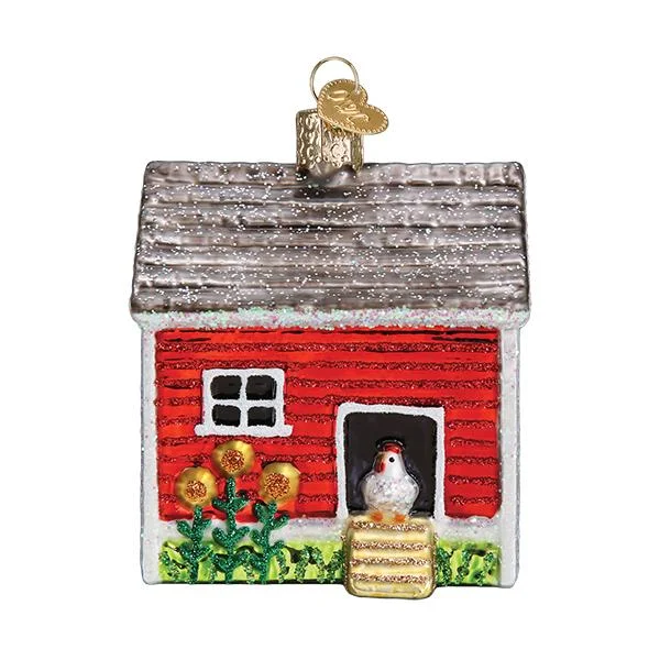 Chicken Coop Ornament - Old World Christmas