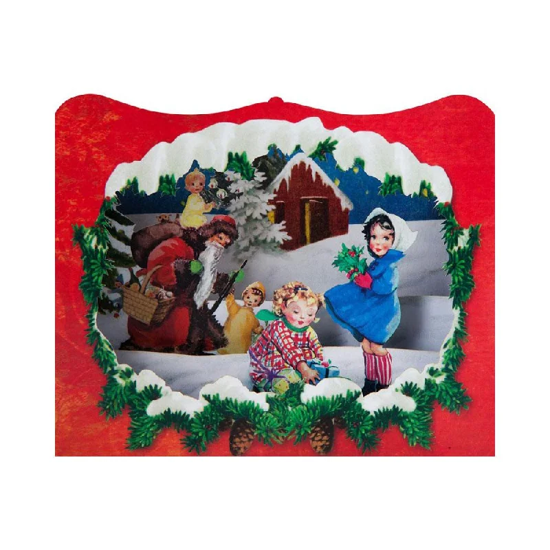 Children and Santa 3-D Card by Gespansterwald GmbH