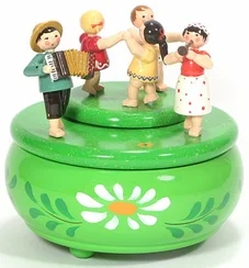 Children's Band Music Box from the Erzgebirge