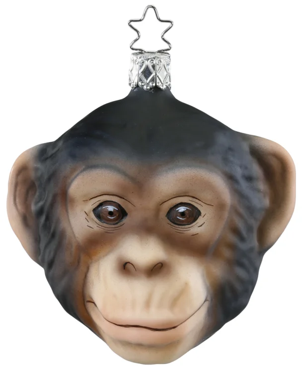 Chimpanzee Ornament by Inge Glas of Germany