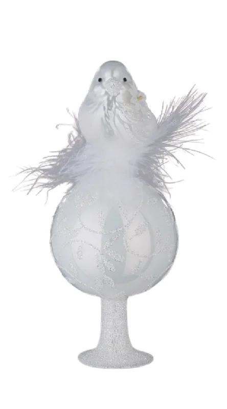 Chirping in the Snow Tree Topper by Inge Glas of Germany