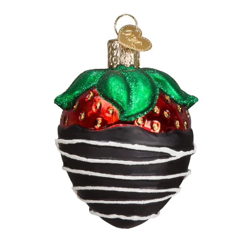 Chocolate-Dipped Strawberry Ornament - Old World Christmas