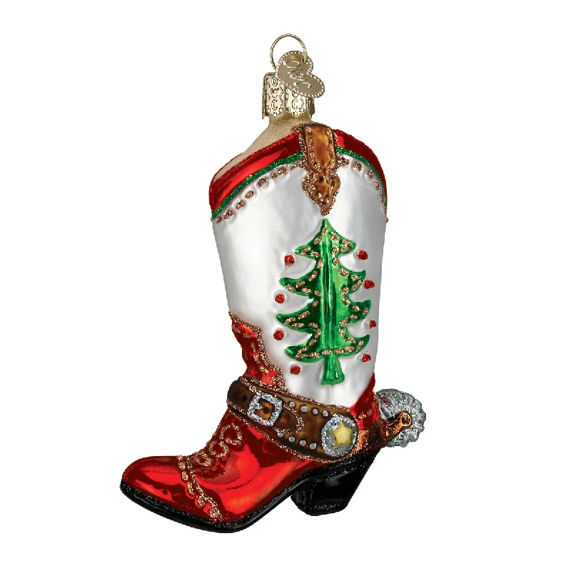 Christmas Cowboy Boots Ornament - Old World Christmas