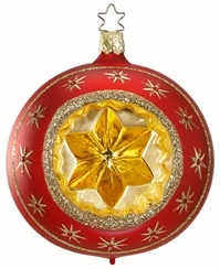 Christmas Galaxy Reflector Ornament by Inge Glas of Germany