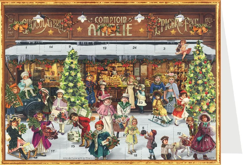 Christmas Store Advent Calendar Card by Richard Sellmer Verlag