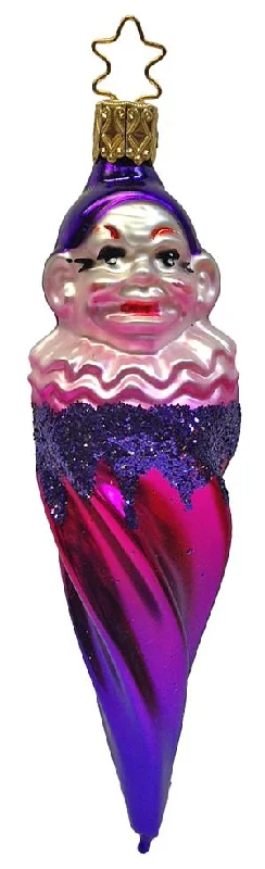 Clown on Icicle Ornament by Inge Glas of Germany