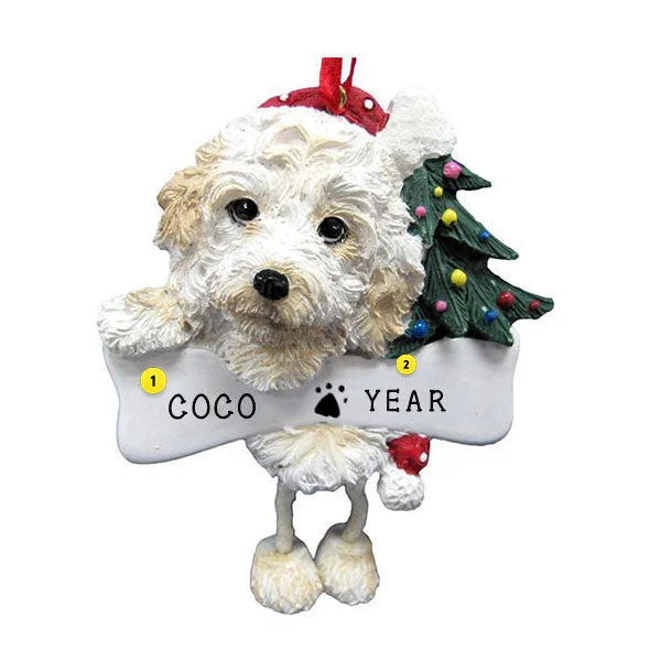 Personalized Cockapoo Dog Ornament