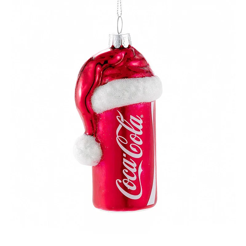 Coca-Cola® Coke Can with Santa Hat Ornament