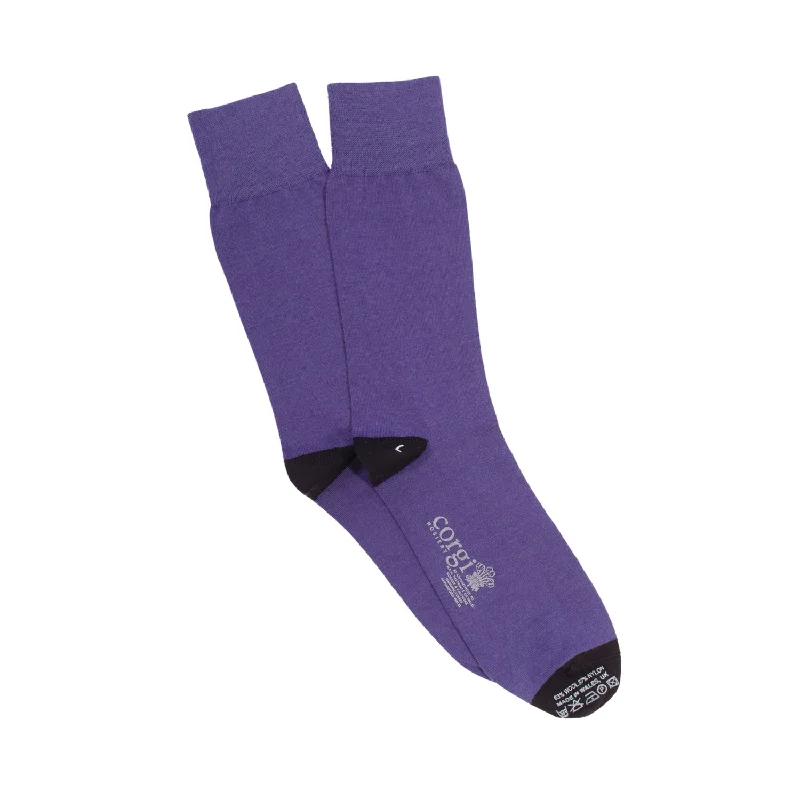 Men's Contrast Heel & Toe Merino Wool Socks