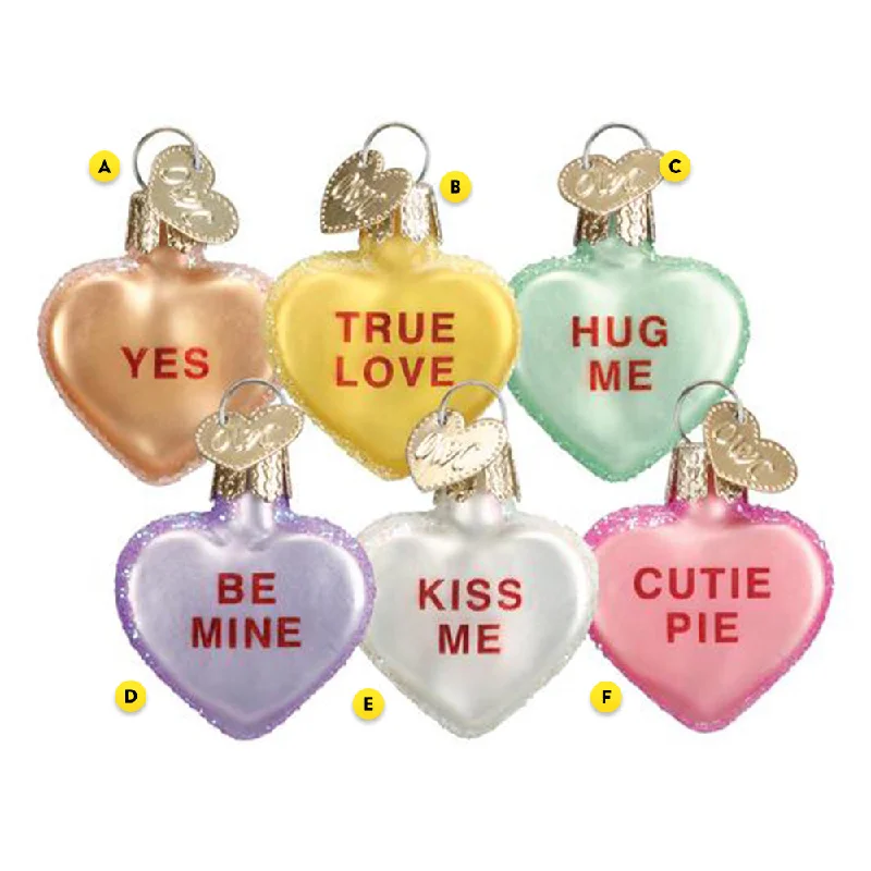 Conversation Heart Ornament - Old World Christmas