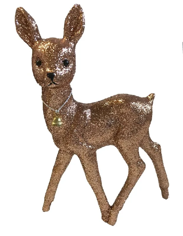 Deer, copper glittered, Plastic Figure by Ino Schaller