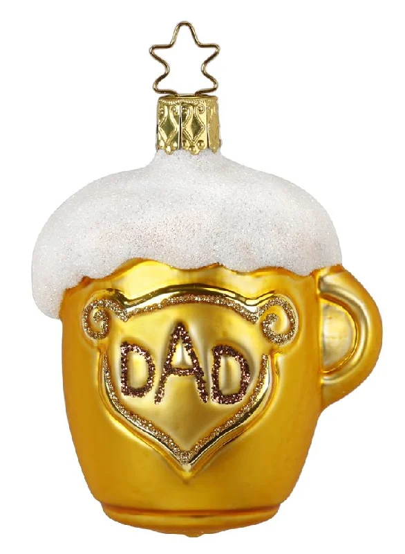 Dad's Beer Mug Ornament by Inge Glas of Germany